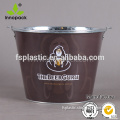 bottle beer bucket, tinplated ice bucket with handle